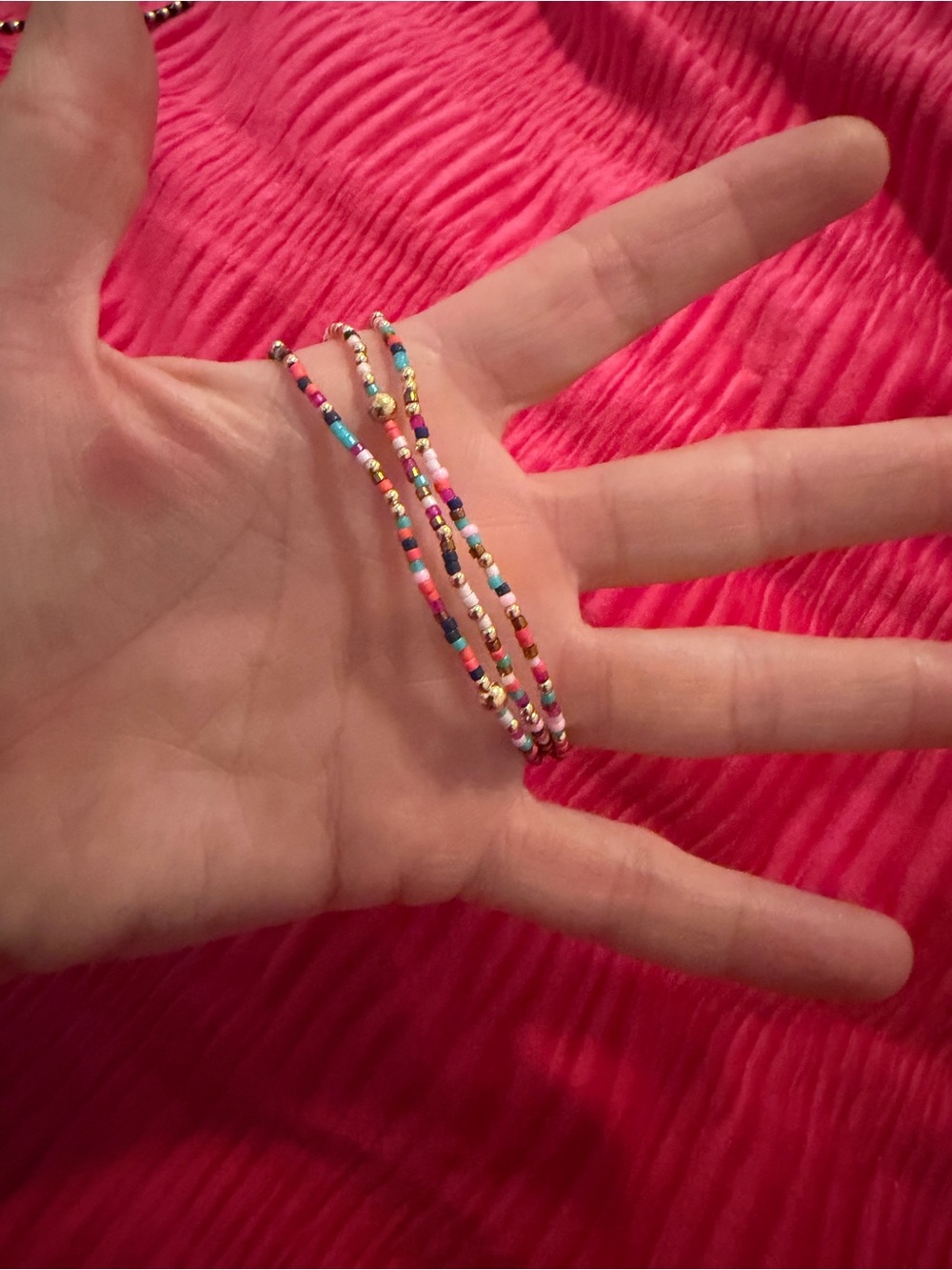 E. Newton Colorful Seed Bead Stretch Bracelet Set - Multicolor